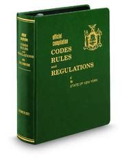 nycrr|new york rules and regulations.